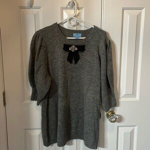 CeCe brand new w/tags charcoal gray sweater. Size 2X. 3/4 length sleeves.